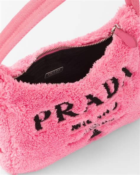 prada terry pink|Petal Pink/black Re.